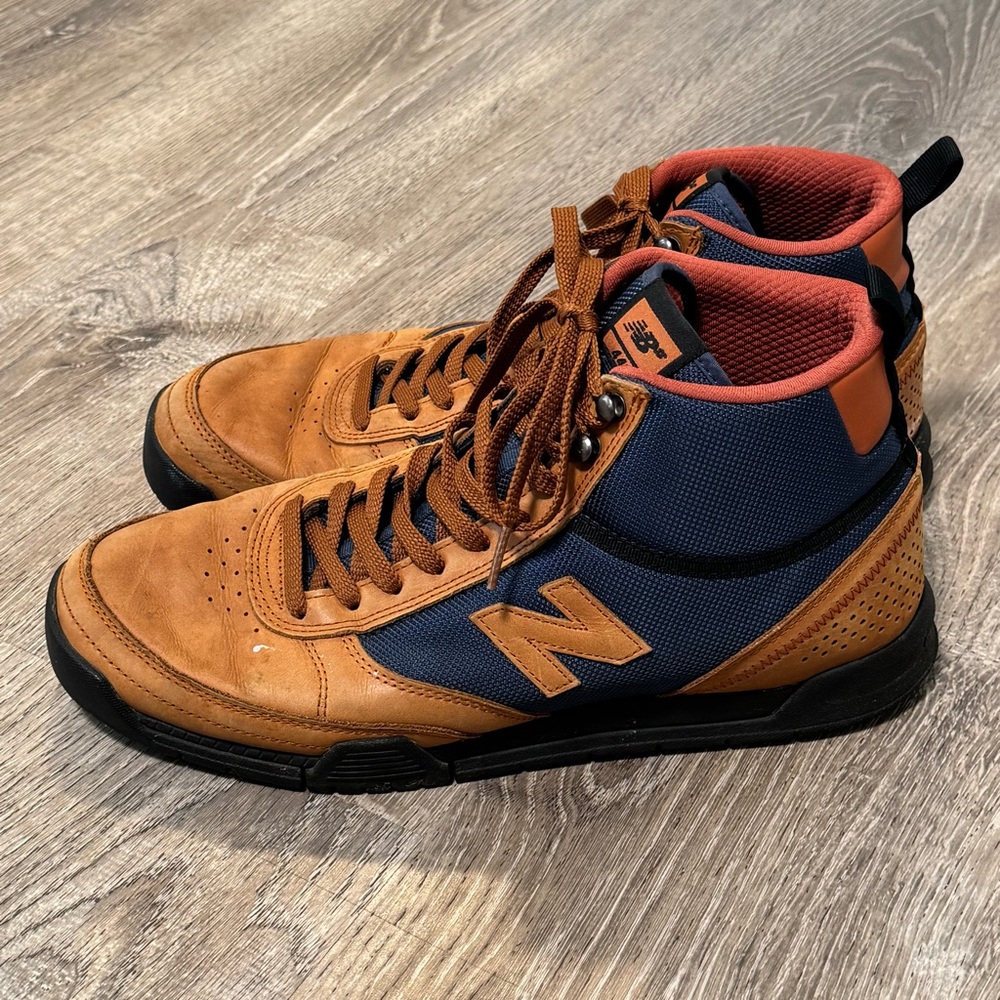 New Balance Numeric 440 Trail High Brown Leather High Top Mens Size 11.5 - Picture 1 of 10